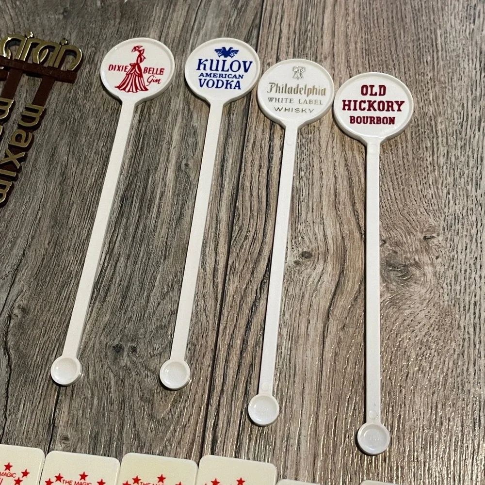 75 Vintage Las Vegas Casino Cocktail Swizzle Sticks Stirrers Caesars Maxim Tiki